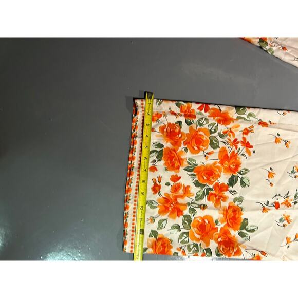 GOMORN 2 peace, Strapless Wide Leg Jumpsuit floral orange Sz XL 12 44 NWT - Picture 9 of 14